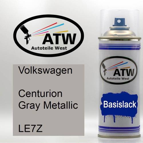 Volkswagen, Centurion Gray Metallic, LE7Z: 400ml Sprühdose, von ATW Autoteile West.